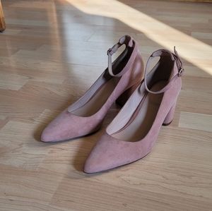 Naturalizer 27 EDIT Maris soft pink suede pumps, size 8